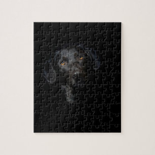 Customisable Black Labrador Retriever Jigsaw Puzzle