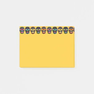 Customisable Black Sugar Skulls Post-it Notes