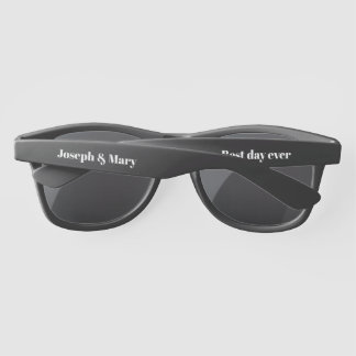 Customisable Black Wedding Guest Party Favour Sunglasses