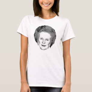 Customisable Black & White Margaret Thatcher Shirt