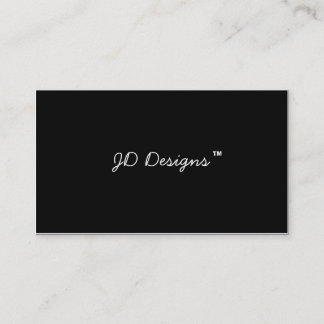 Customisable Black & White Monogram Business Cards