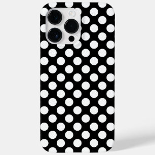 Customisable Black White Polka Dots Case-Mate iPhone 14 Pro Max Case
