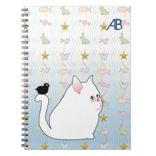 Customisable: Blackbird & kitty Notebook