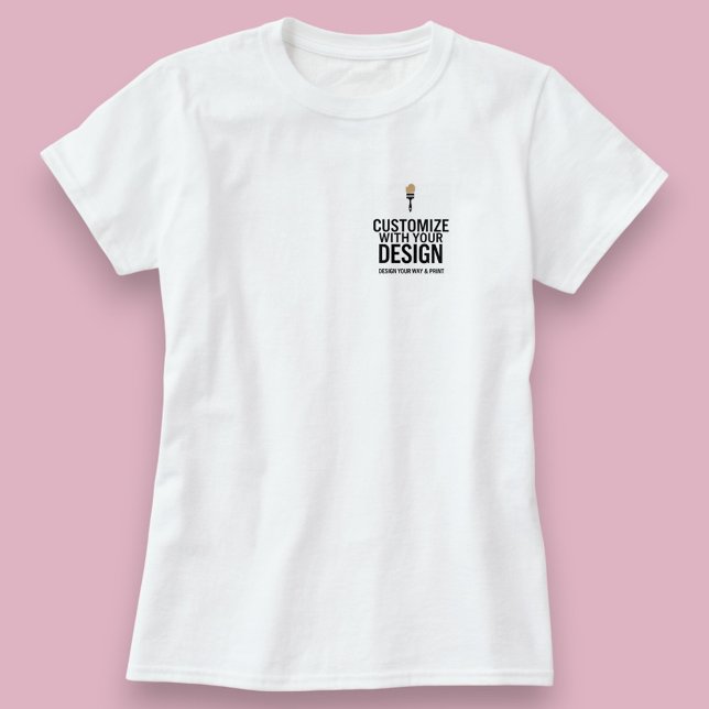 Customisable Blank Business Corporate Simple  T-Shirt (Creator Uploaded)