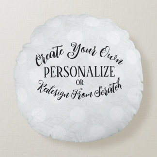 Customisable Blank - Create Your Own Round Cushion