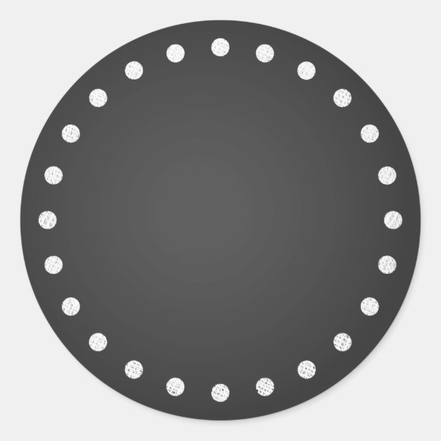 Customisable Blank Faux Chalkboard Stickers (Front)