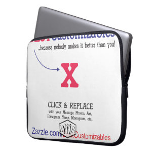 Customisable Blank Gift Template Laptop Sleeve