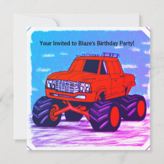 Customisable Blazing Fury: The Red Monster Truck