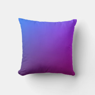 Customisable Blue and Purple Gradient Cushion