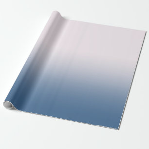 Customisable Blue and White Gradient Wrapping Paper