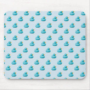 Customisable Blue Rubber Ducks by storeman Mouse Pad