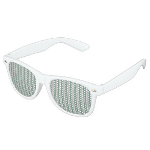 Customisable Blue Stripes Retro Sunglasses