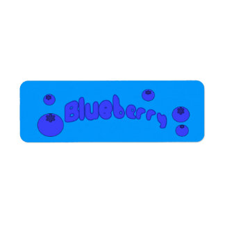 Customisable Blueberry Bakery Labels