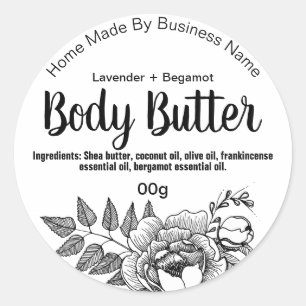 Customisable Body Butter Label