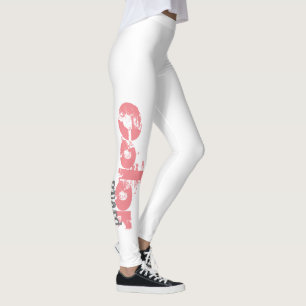 Customisable Bold Colour Guard Text Leggings