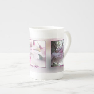 Customisable Bone China Mug in Blossom