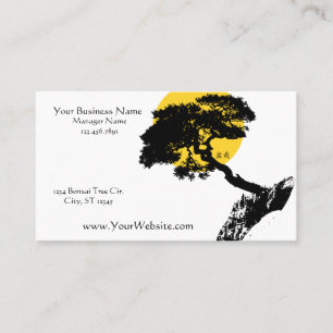 Customisable Bonsai Tree Business Card