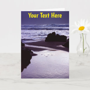 Customisable Boobys Bay, Cornwall Card