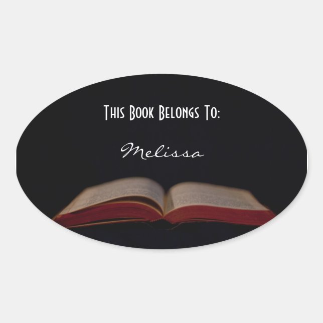 customisable book label (Front)