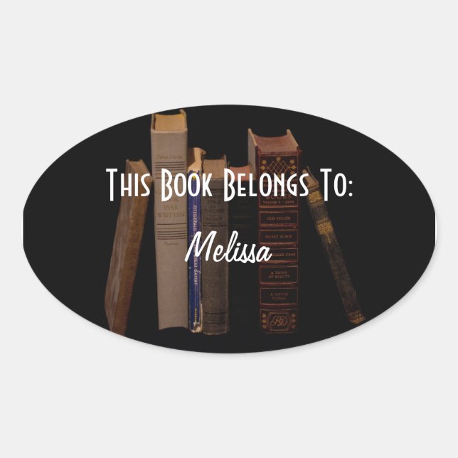 Customisable book label (Front)