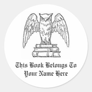 Customisable Book Name Label