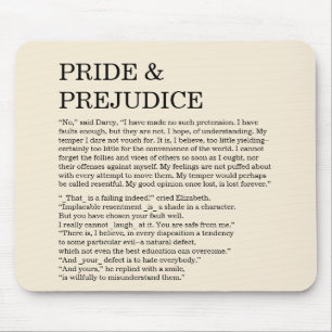 Customisable Book Quote Jane Austen Mouse Pad