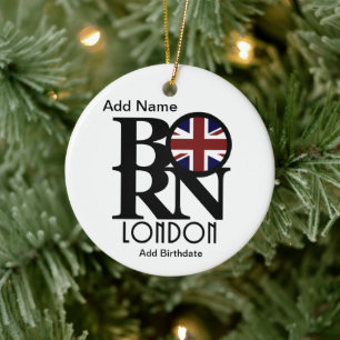 Customisable BORN London Ceramic Ornament
