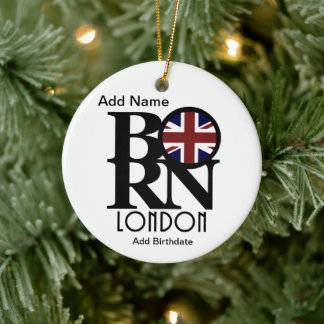 Customisable BORN London Ceramic Ornament