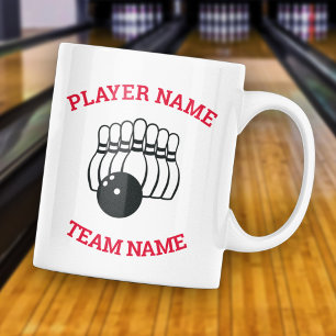 Customisable Bowling Team Logo Coffee Mug