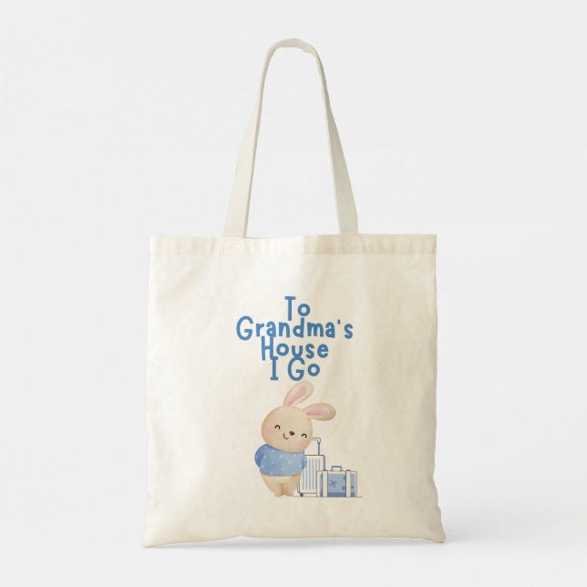 Customisable Boy To Grandma's House I Go  Tote Bag (Back)