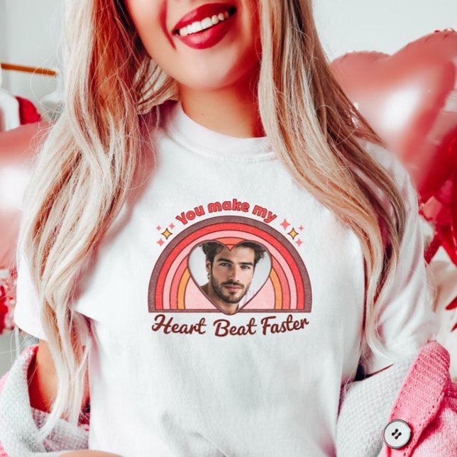 Customisable Boyfriend Romantic Tee, Custom Photo T-Shirt (Creator Uploaded)