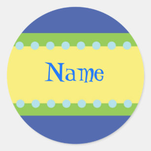 Customisable Boys Name Stickers
