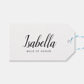 Customisable Bridal Party Gift Bag Gift Tags