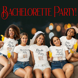 Customisable Bridesmaid of the Party Bachelorette T-Shirt