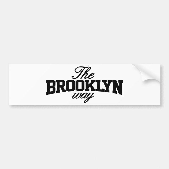Customisable Brooklyn Bumper Sticker (Front)