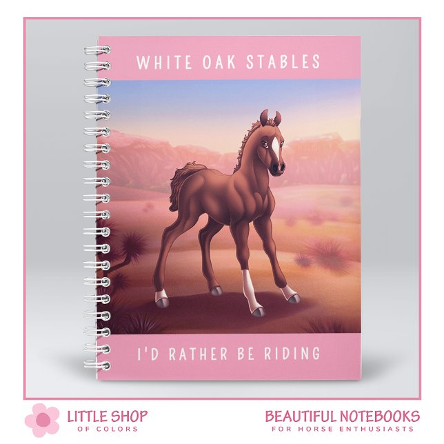 Customisable Brown Chestnut Foal Notebook (Creator Uploaded)