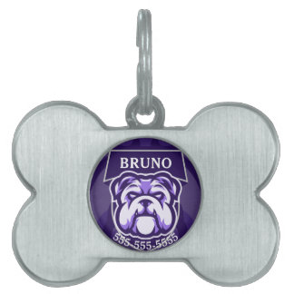Customisable Bulldog Pet ID Tag