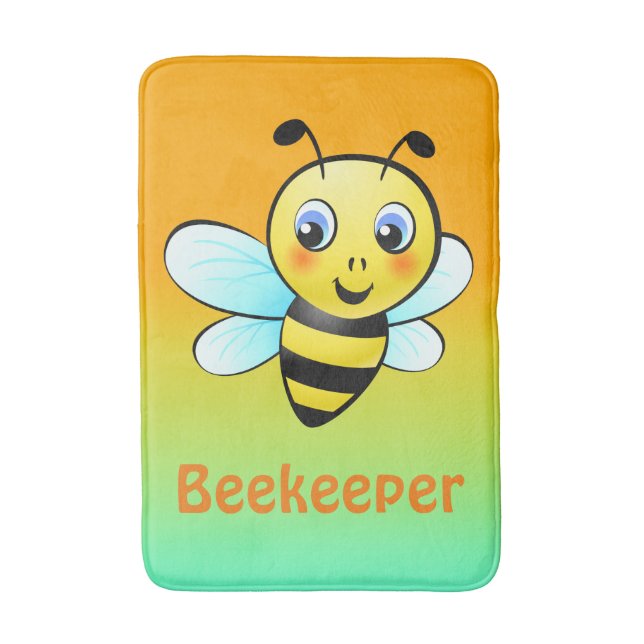 Customisable Bumblebee Bath Mat (Front Vertical)