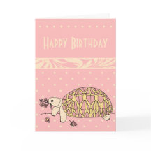 Customisable Burmese Star Tortoise Card
