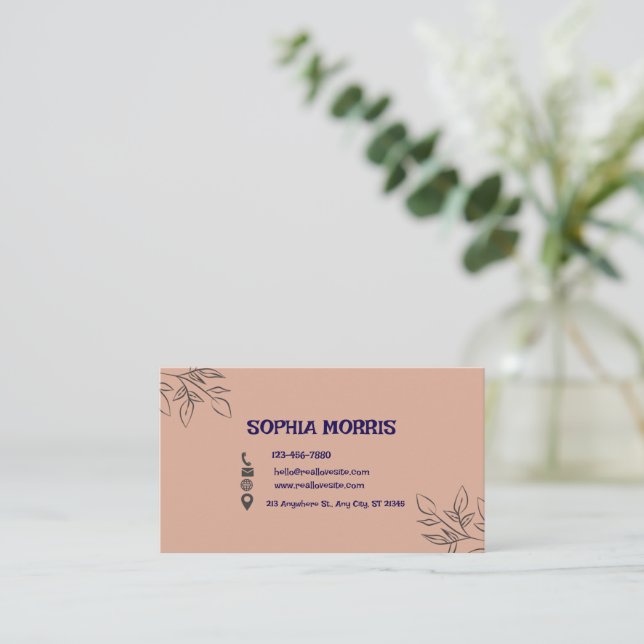 customisable Business Card (Standing Front)