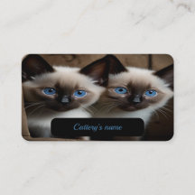Customisable Business Card For Cattery 
