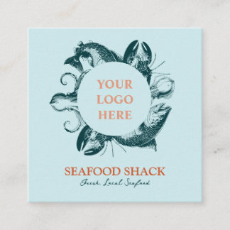 Customisable Business Card for Seafood Restaurant