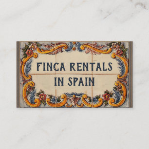 Customisable Business Card (Spanish Style)