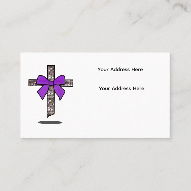 Customisable Business Card w/ Floating Cross (Front)