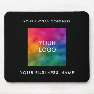 Customisable Business Company Logo Add Your Text Mouse Pad