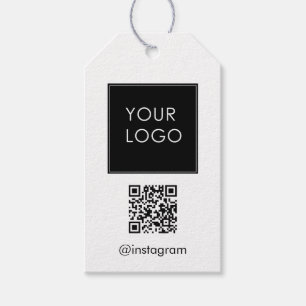 Customisable Business Company Logo QR Code Gift Tags