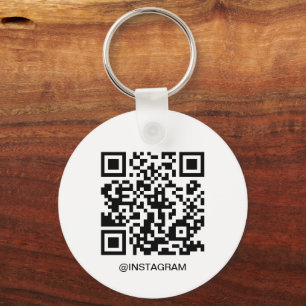 Customisable Business Logo QR Code  Key Ring