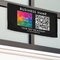 Customisable Business Logo QR Code Modern Outdoor