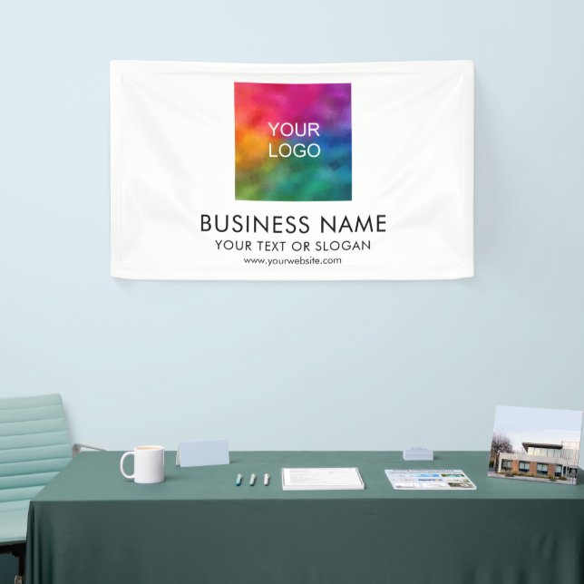 Customisable Business Logo Template Modern Elegant Banner (Tradeshow)