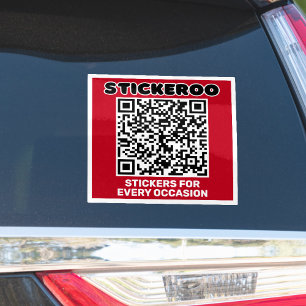 Customisable Business Promotion QR Code Car Decal 